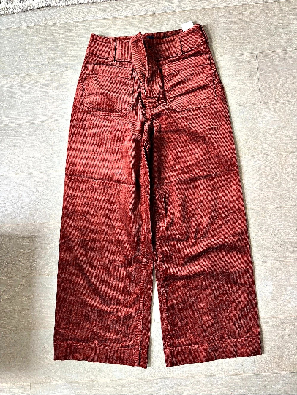 Maeve Wide Leg Cropped Collette Pants in Reddish/Brown Size 27